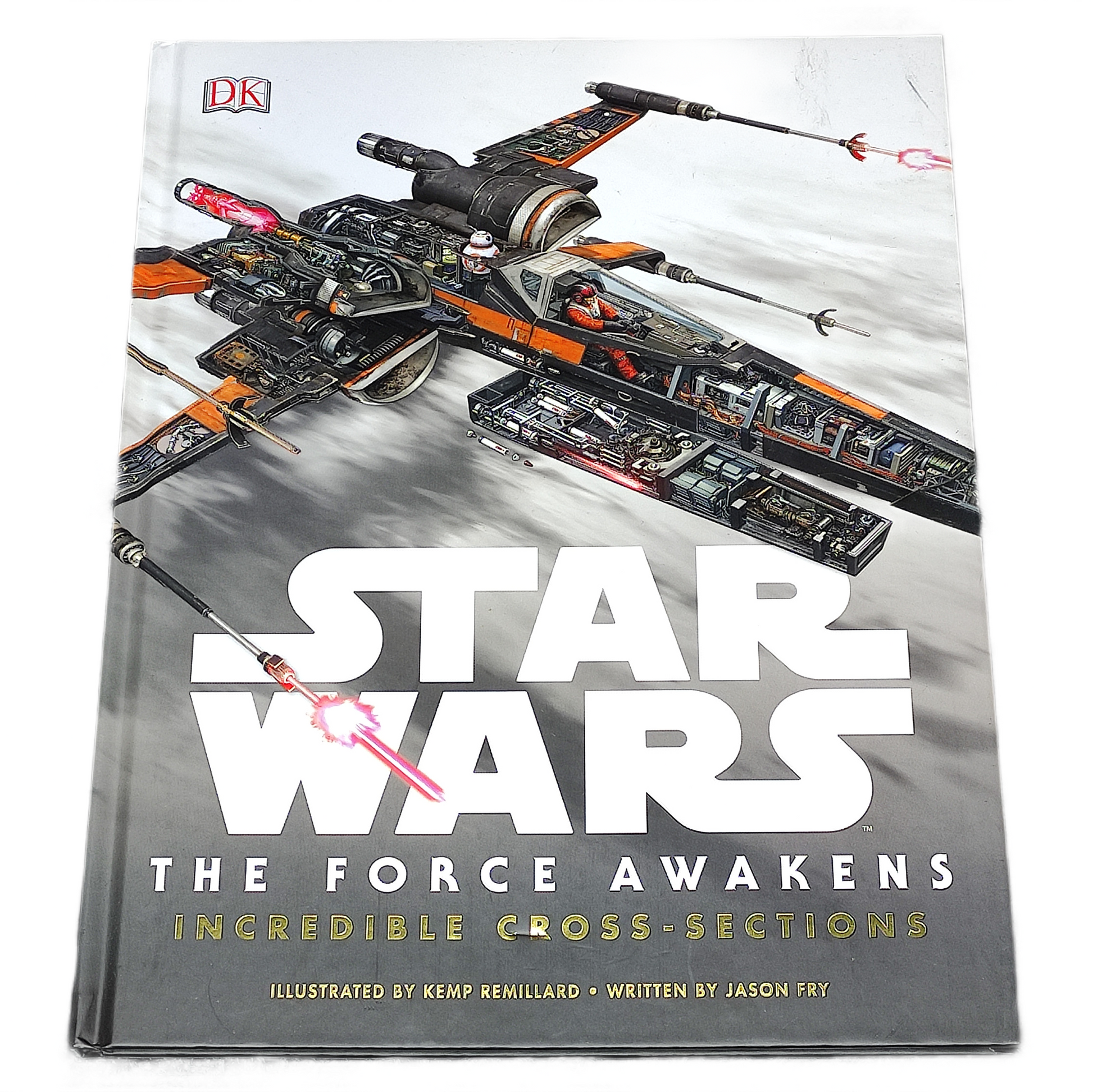 Book cover of 'Star Wars: The Force Awakens' with a spaceship illustration on a white background