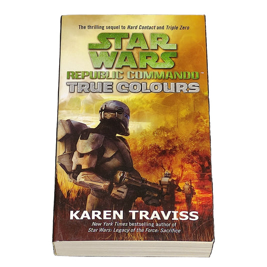 Book titled 'True Colours' from the Star Wars series on a white surface