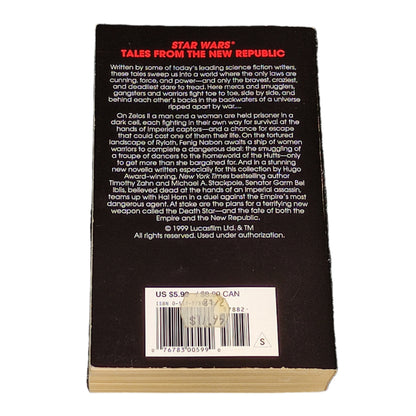 Book titled 'Star Wars: Tales from the New Republic' on a white background