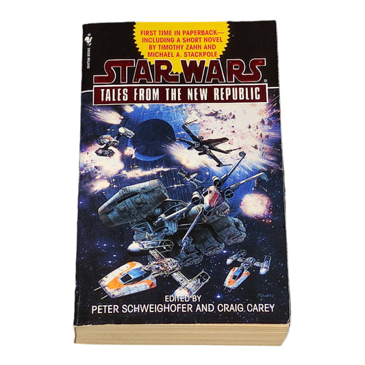 Book titled 'Star Wars: Tales from the New Republic' on a white background