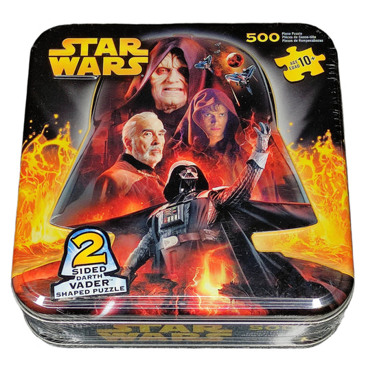 STAR WARS Revenge of the Sith: 2 Sided Darth Vader Shaped Jigsaw Puzzle