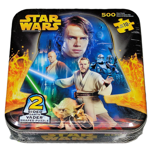 STAR WARS Revenge of the Sith: 2 Sided Darth Vader Shaped Jigsaw Puzzle