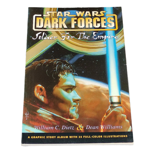 Book cover of 'Star Wars: Dark Forces' on a textured surface