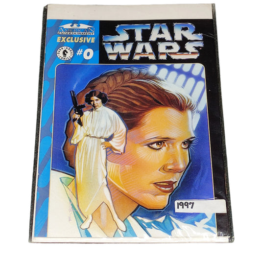 Star Wars comic book cover featuring a character from the franchise on a dark textured background