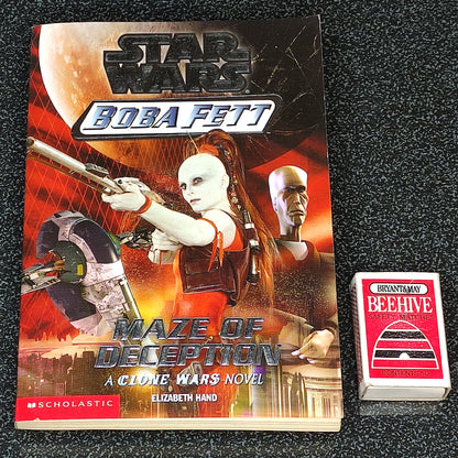 Star Wars Boba Fett novel on a textured surface