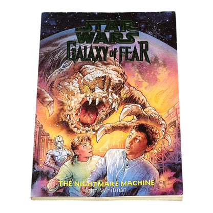 Book cover of 'Star Wars: Galaxy of Fear' on a textured black background