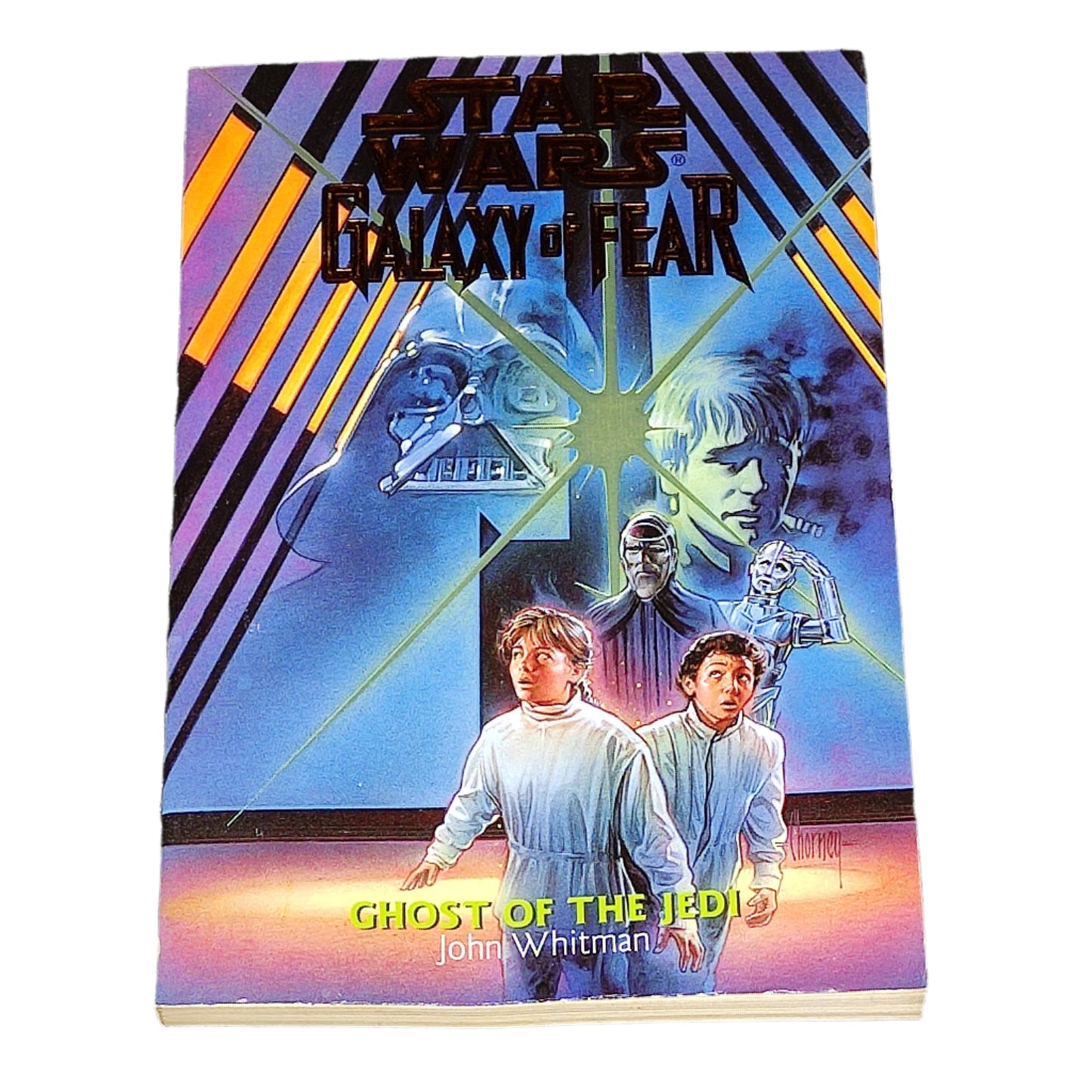 Book cover of 'Star Wars: Galaxy of Fear' on a textured black surface