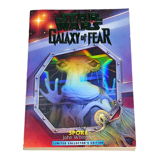 Star Wars Galaxy of Fear trading card with alien design on a textured black surface