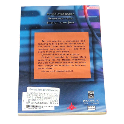 Book back cover with text and branding on a dark textured surface