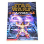Book titled 'Jedi Apprentice: The Evil Experiment' from Star Wars series on a dark textured background