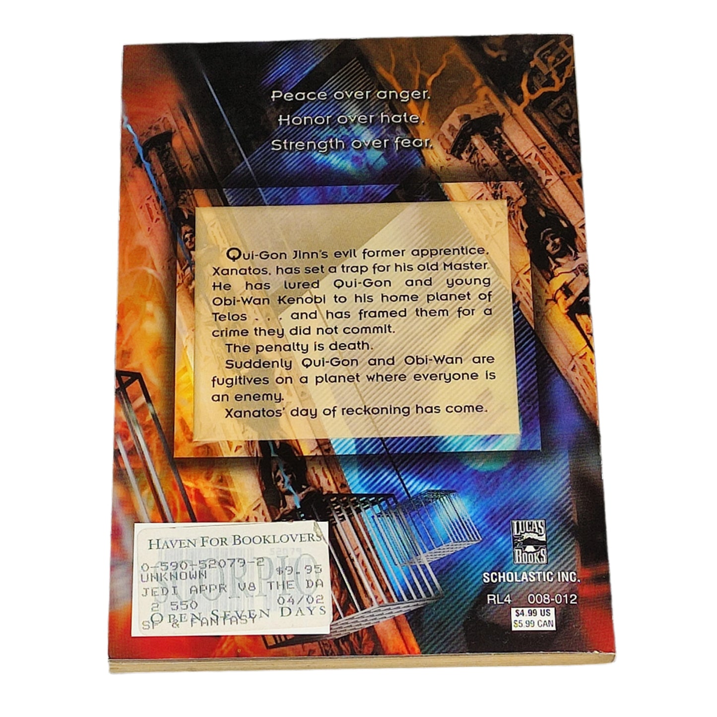 Booklet with text and graphics on a dark textured background