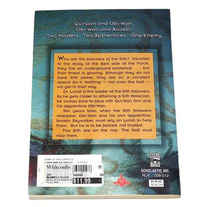 Back cover of a book with text and branding on a textured surface