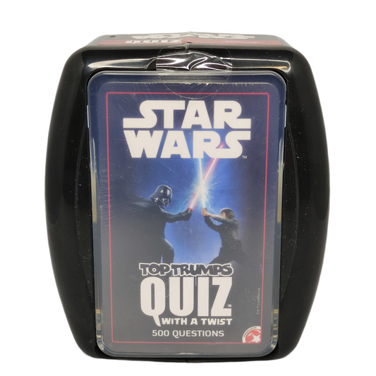 Star Wars Top Trumps Quiz game packaging on a white background