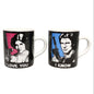 STAR WARS Han Solo & Princess Leia Mini Mug Set Two mugs featuring characters with 'I Love You' and 'I Know' text on a white background