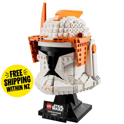 LEGO Star Wars Companion C-3PO buildable model on a black display stand, shown against a white background with a yellow 'FREE SHIPPING WITHIN NZ' badge.